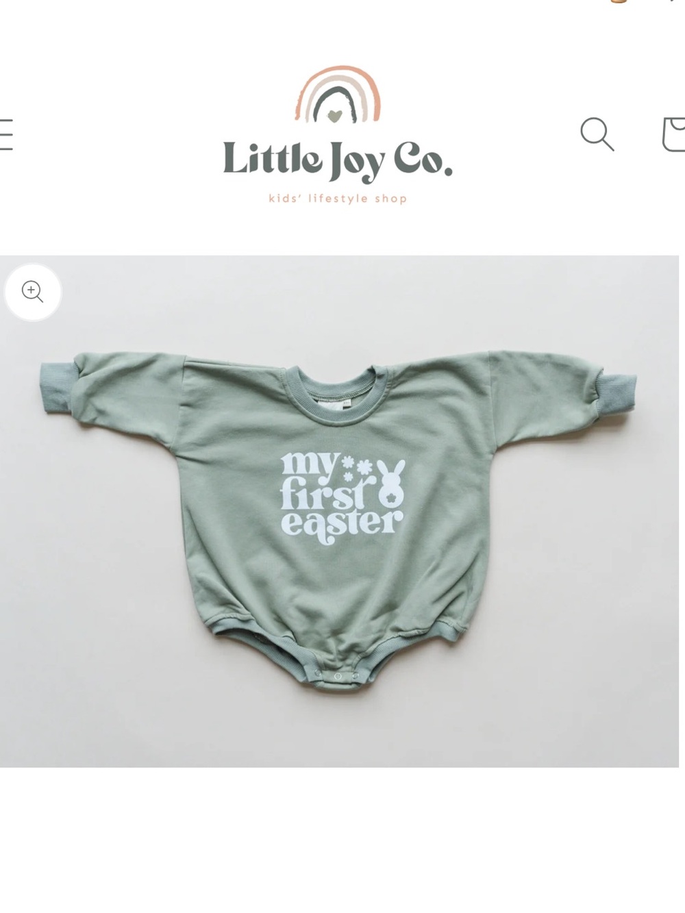 “My First Easter” bubble 6-9mo EUC
